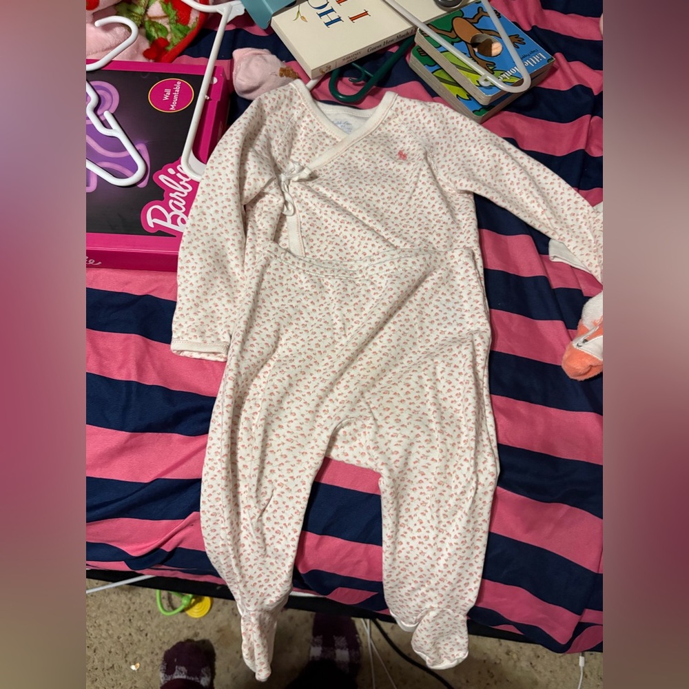 9m baby girl polo Ralph lauren outfit/pjs
